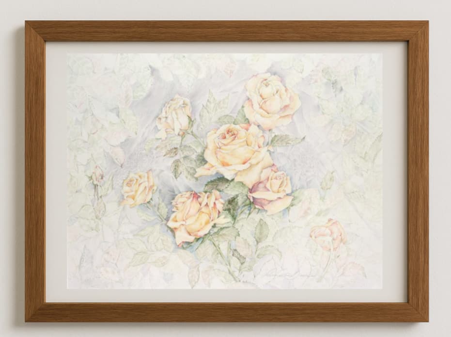 White Flowers Card